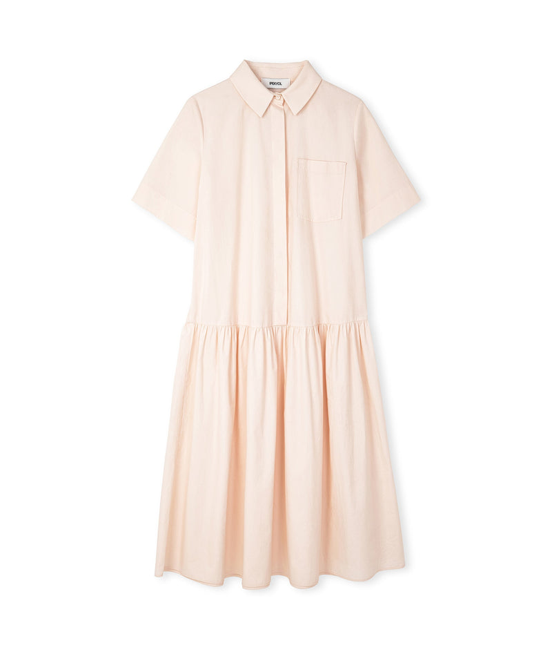 Ipekyol Pleated Midi Dress Powder