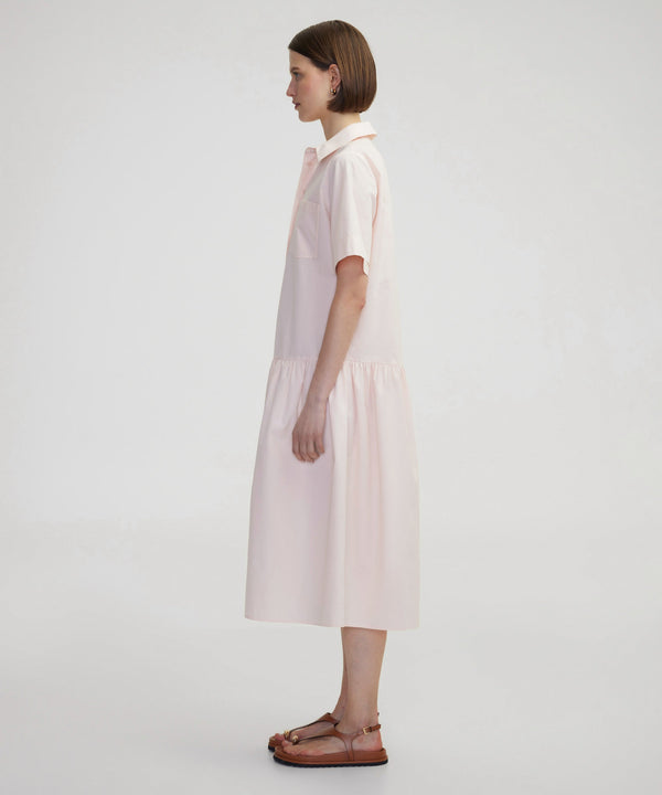 Ipekyol Pleated Midi Dress Powder