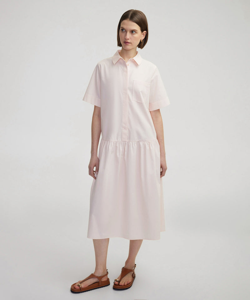 Ipekyol Pleated Midi Dress Powder
