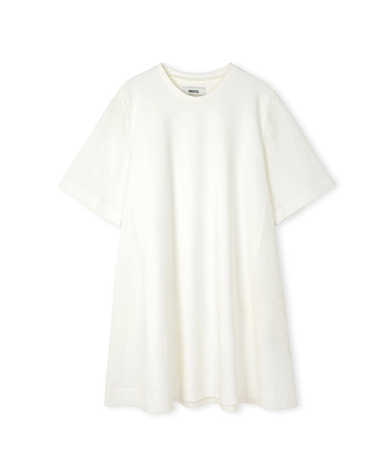 Ipekyol Fabric Mix Dress Ecru