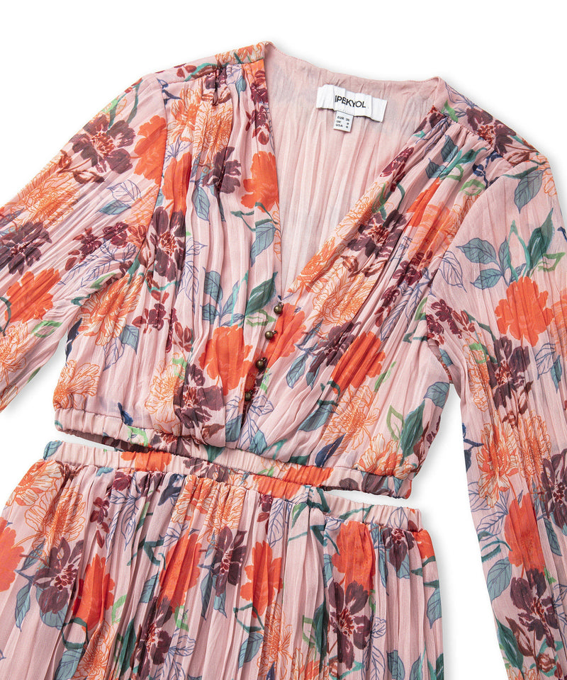 Ipekyol Floral Pattern Maxi Dress Powder