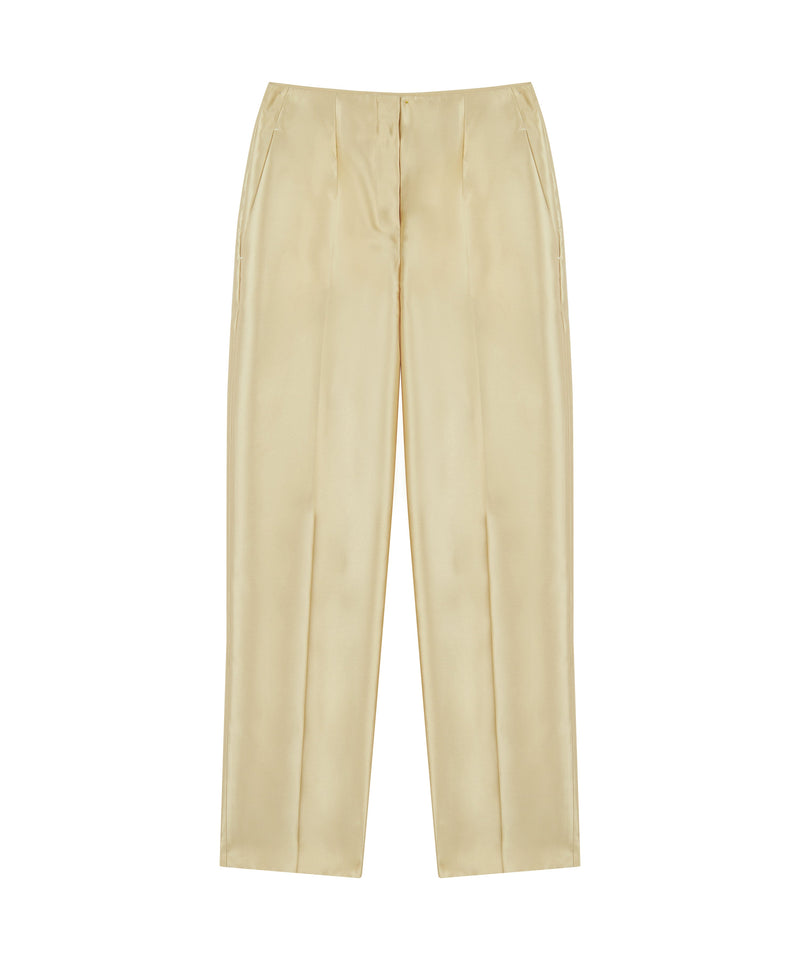 Ipekyol Shiny Textured Trousers Gold