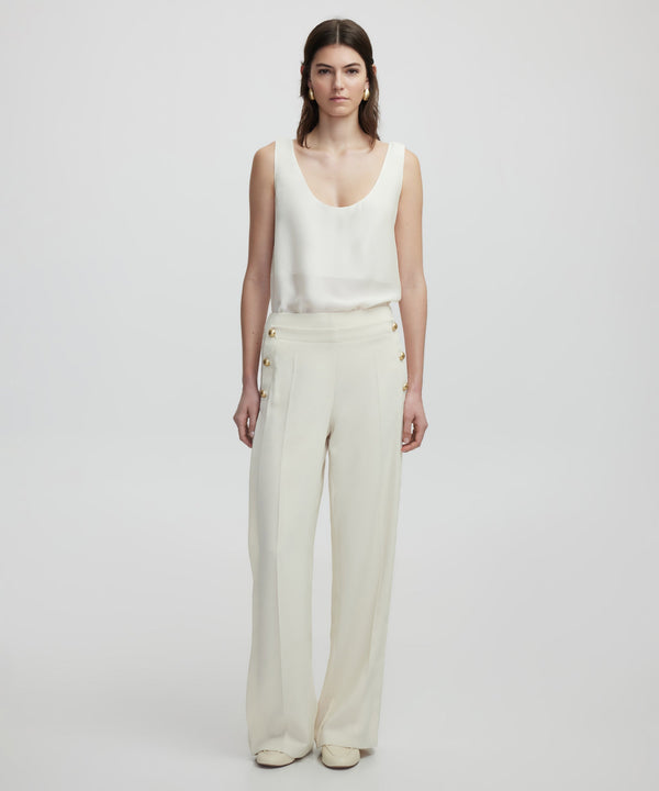 Ipekyol Metal Button Trousers Off White