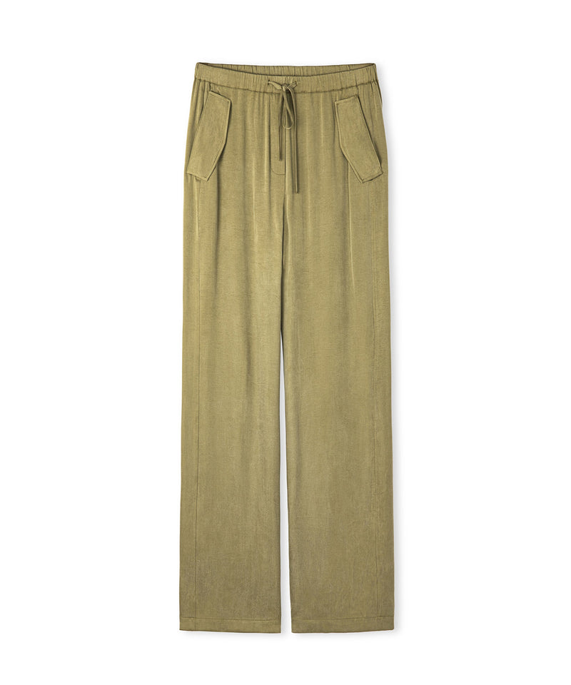 Ipekyol Wide Leg Fit Trousers Khaki