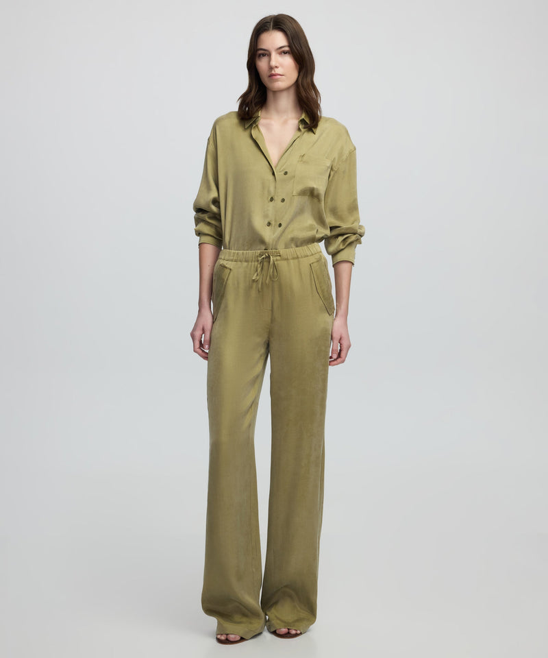 Ipekyol Wide Leg Fit Trousers Khaki