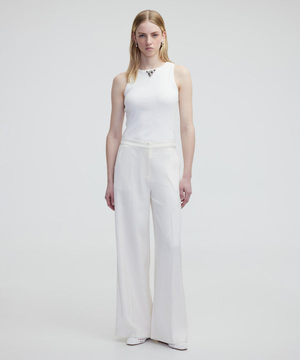 Ipekyol Wide Leg Trousers Off White