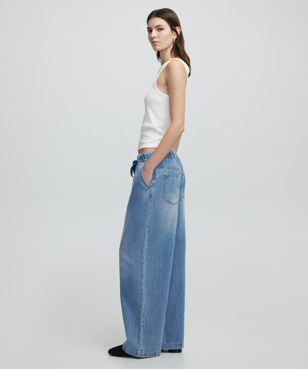 Ipekyol Elastic Waist Denim Pants Indigo