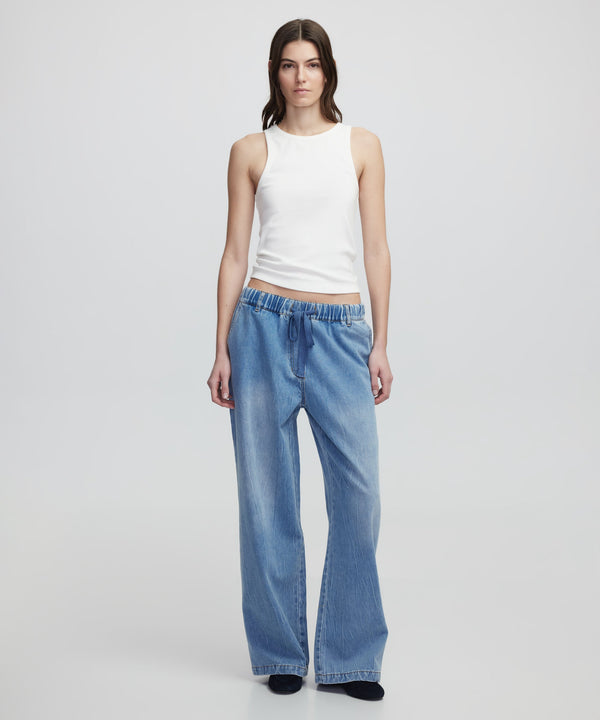 Ipekyol Elastic Waist Denim Pants Indigo