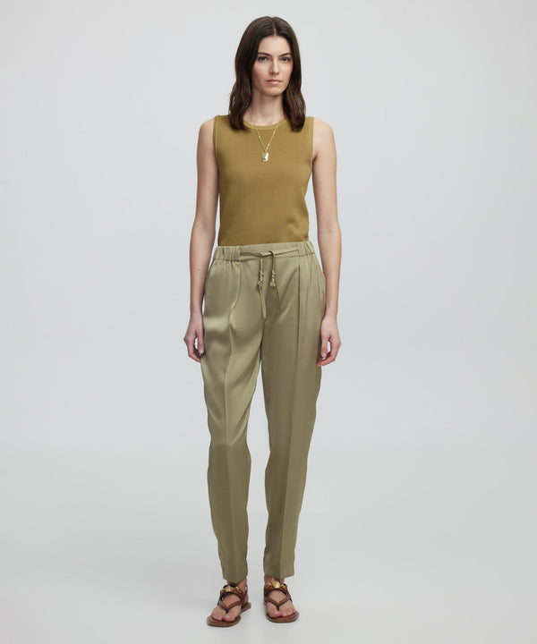 Ipekyol Shiny Textured Jogger Pants Light Khaki