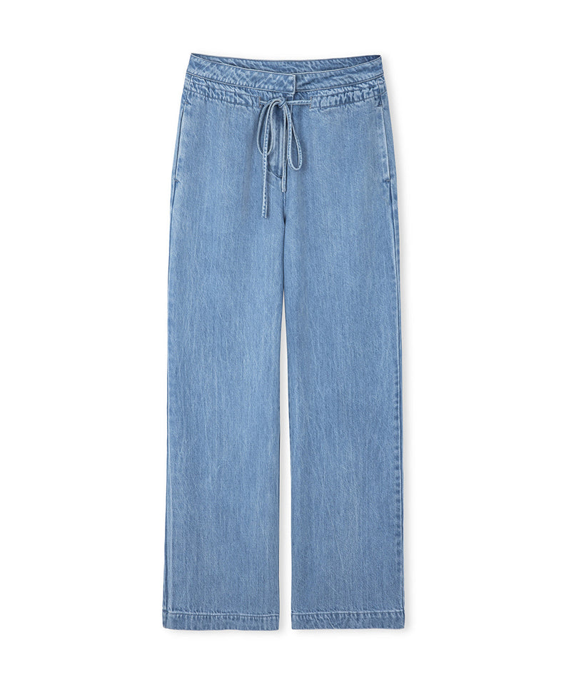 Ipekyol Tie Waist Denim Trousers Light Indigo