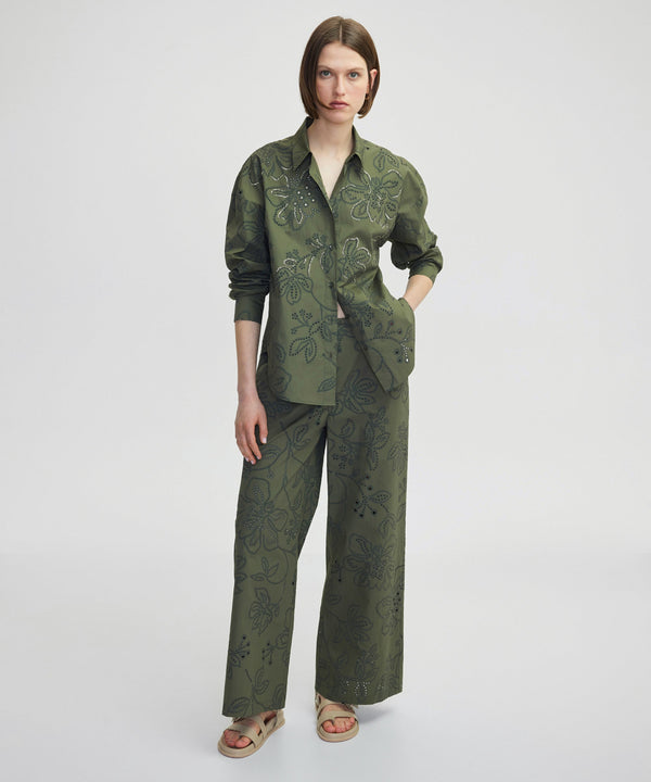 Ipekyol Scallop Trousers Khaki