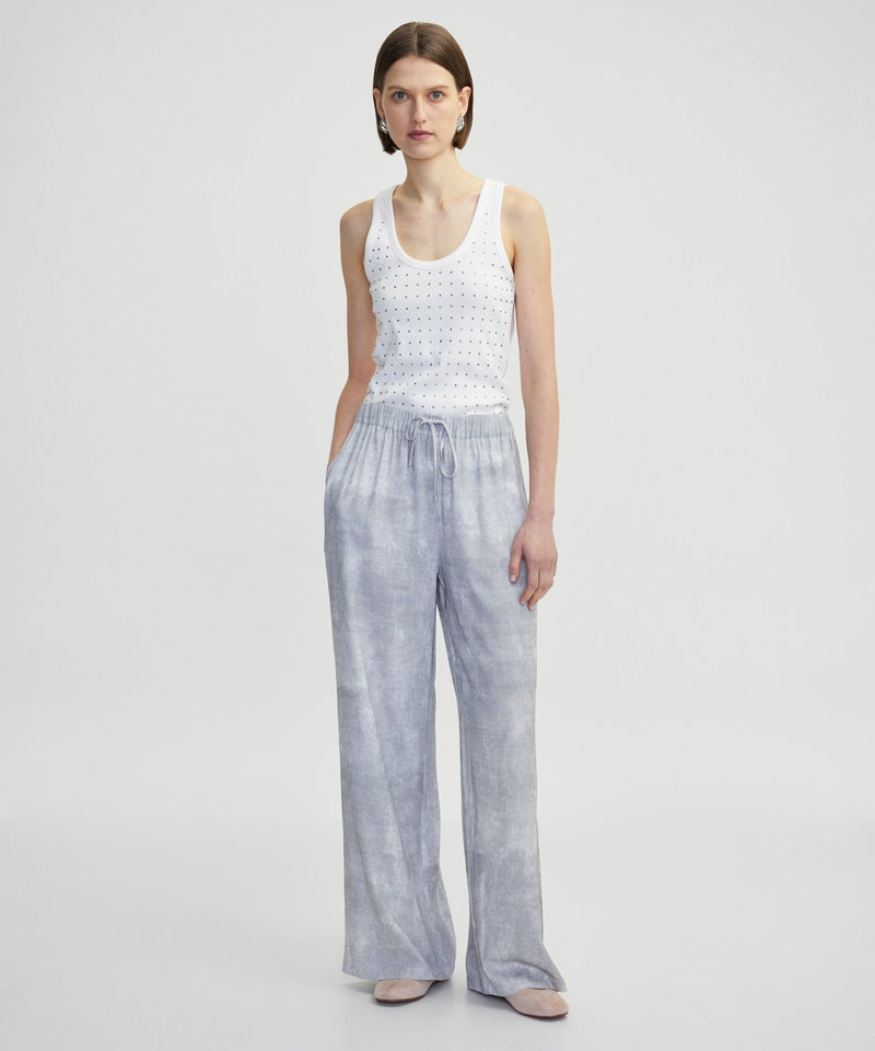 Ipekyol Hotfix Printed Trousers Grey