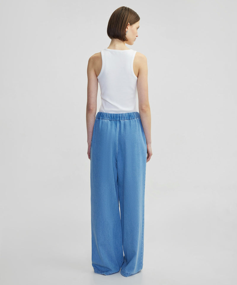 Ipekyol Hotfix Printed Denim Trousers Blue