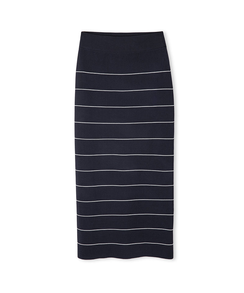 Ipekyol Striped Knit Skirt Navy