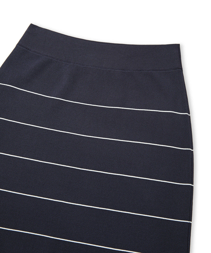 Ipekyol Striped Knit Skirt Navy