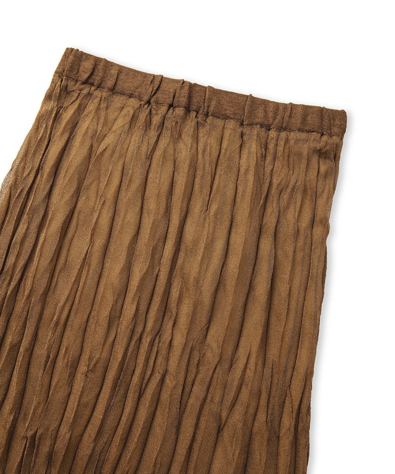 Ipekyol Wrinkled Look Midi Skirt Tobac