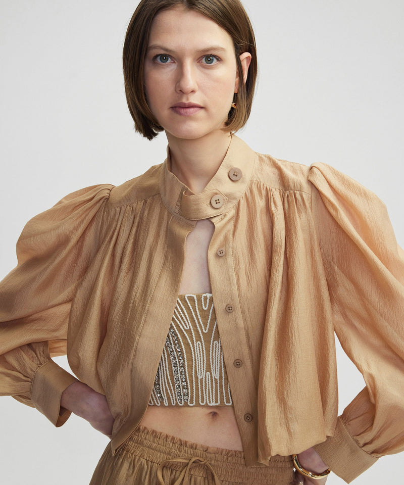 Ipekyol Balloon Sleeve Jacket Natural