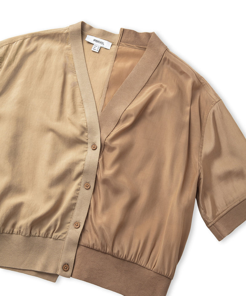 Ipekyol Color Block V-Neck Blouse Natural