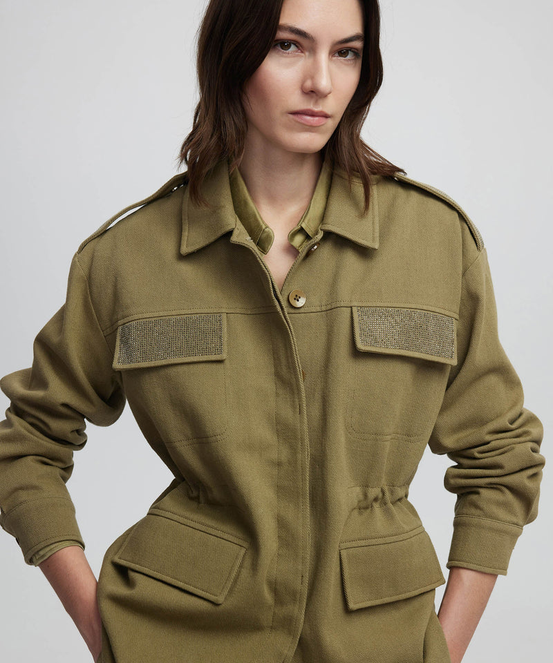 Ipekyol Flap Pocket Detailed Coat Khaki