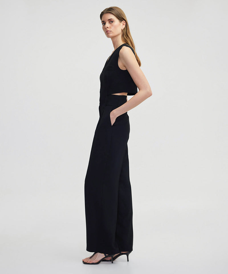 Ipekyol Double-Piece Look Wide Leg Jumpsuit Black