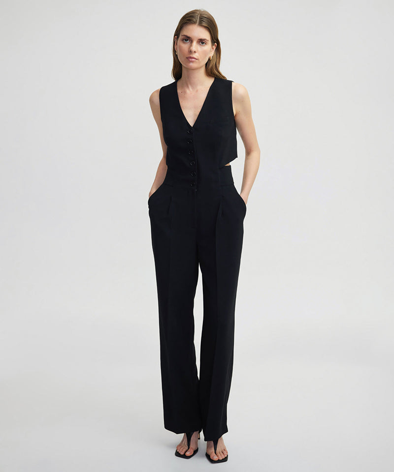 Ipekyol Double-Piece Look Wide Leg Jumpsuit Black