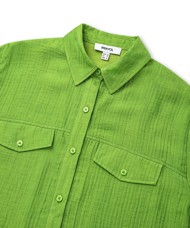 Ipekyol Textured Shirt Green