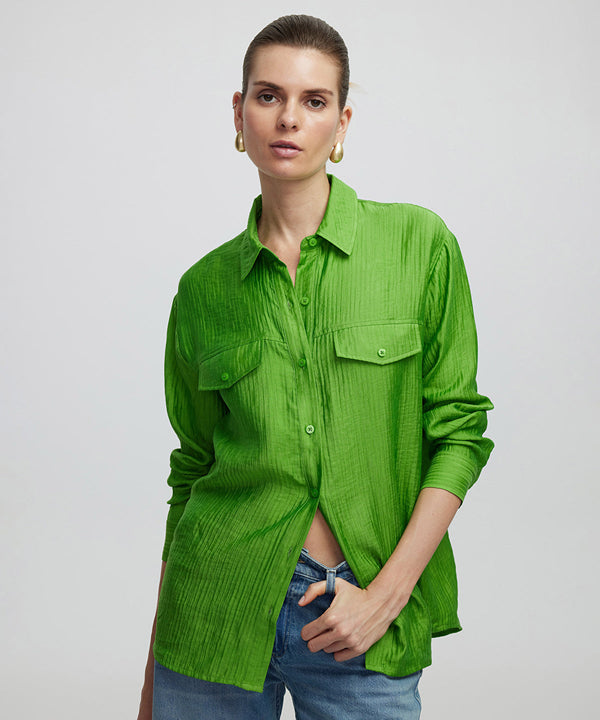 Ipekyol Textured Shirt Green