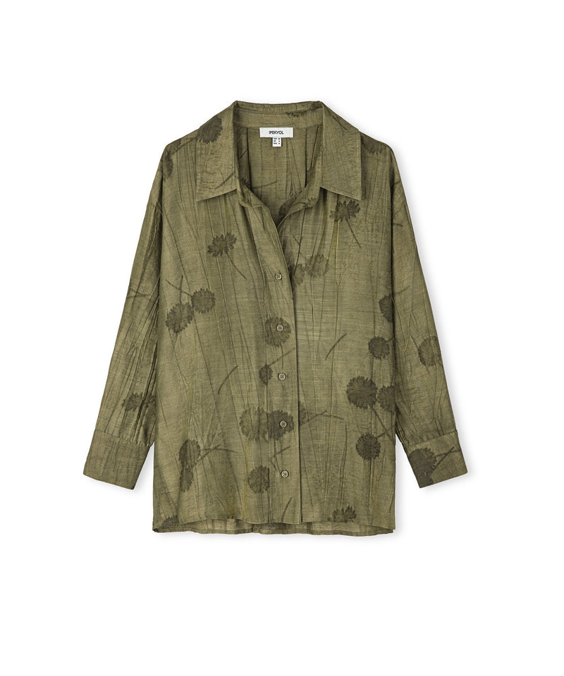 Ipekyol Jacquard Shirt Light Khaki