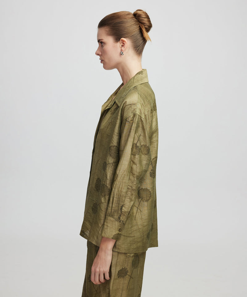 Ipekyol Jacquard Shirt Light Khaki