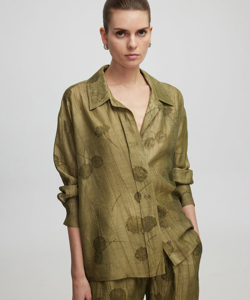 Ipekyol Jacquard Shirt Light Khaki