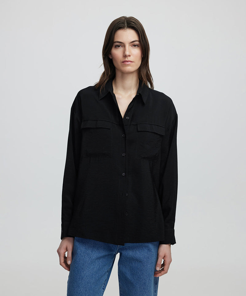 Ipekyol Pocket Flap Shirt Black