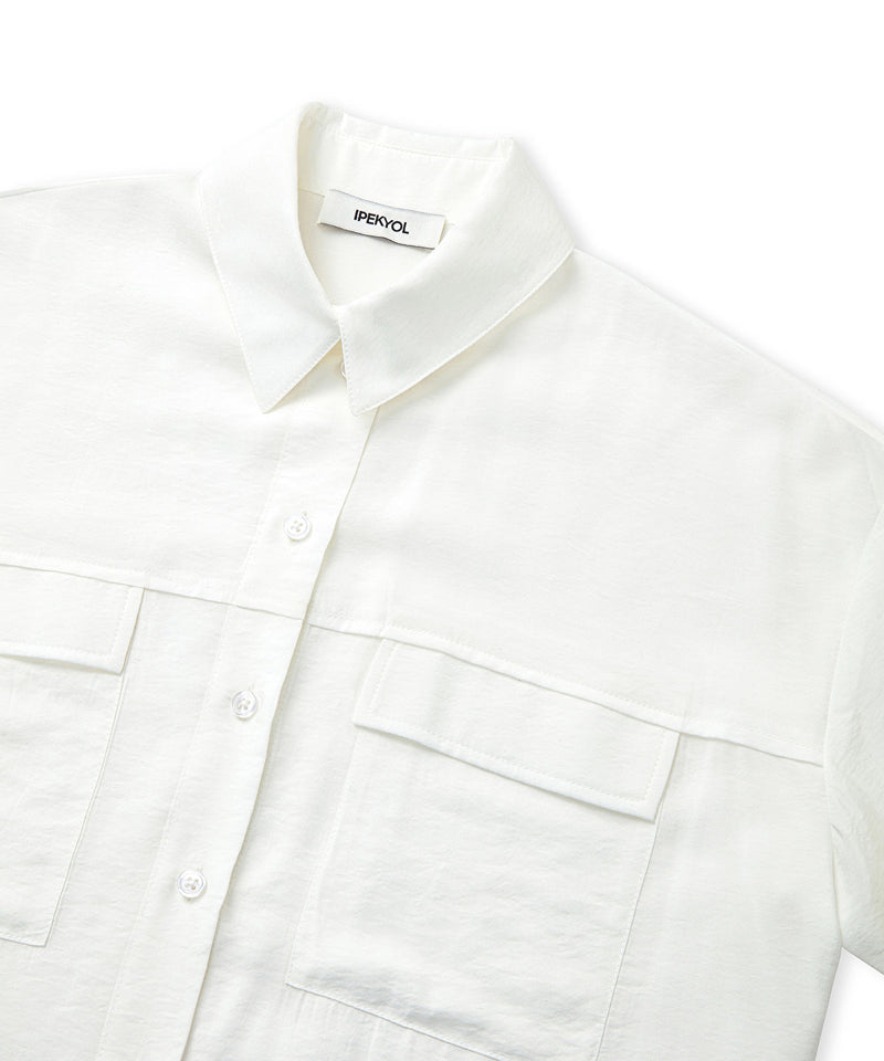 Ipekyol Pocket Flap Shirt Ecru