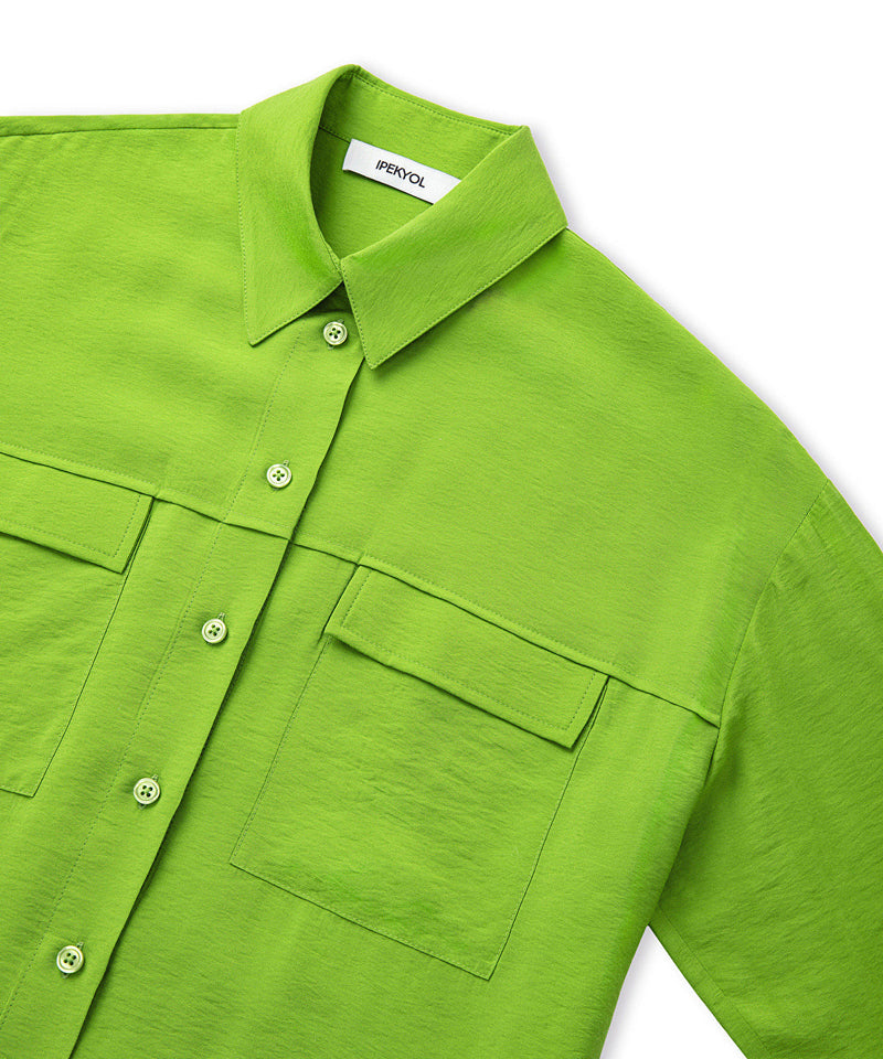 Ipekyol Pocket Flap Shirt Green