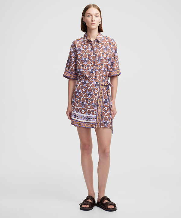 Ipekyol Patterned Shirt Tobacco