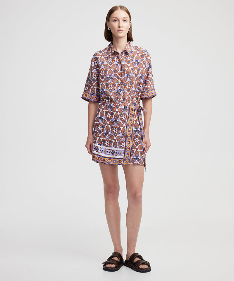 Ipekyol Patterned Shirt Tobacco