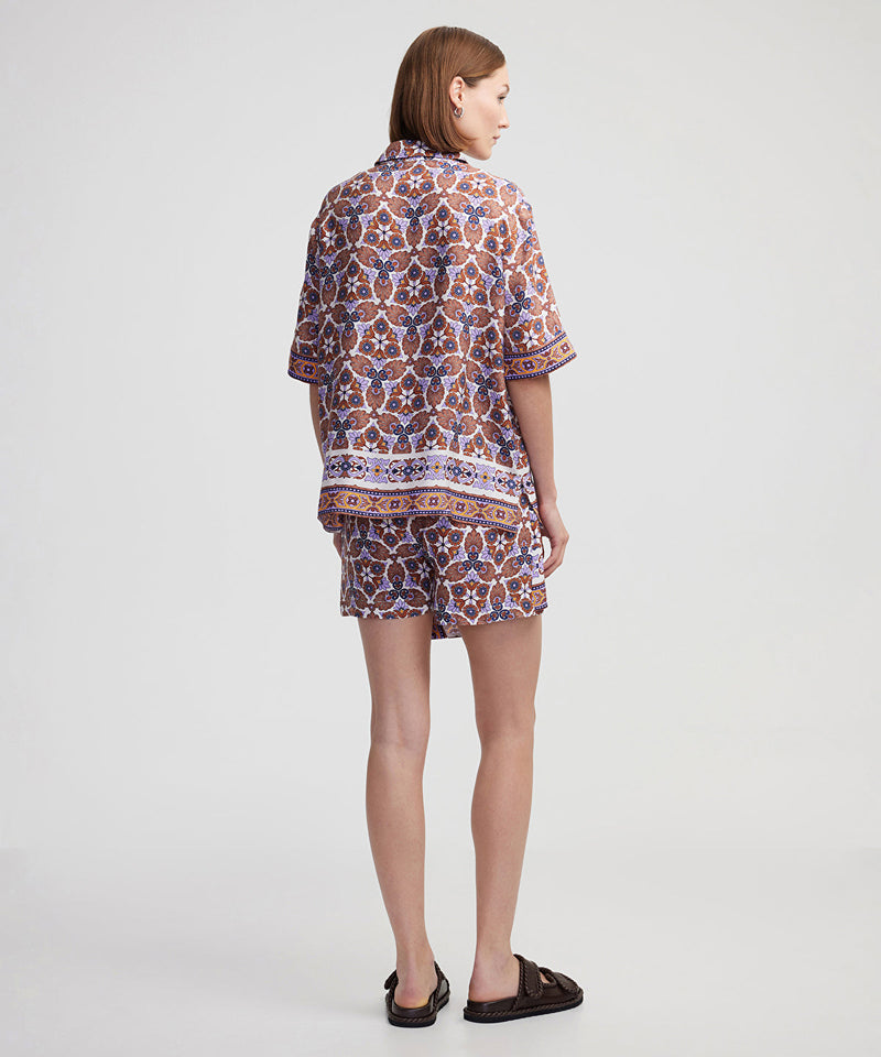 Ipekyol Patterned Shirt Tobacco