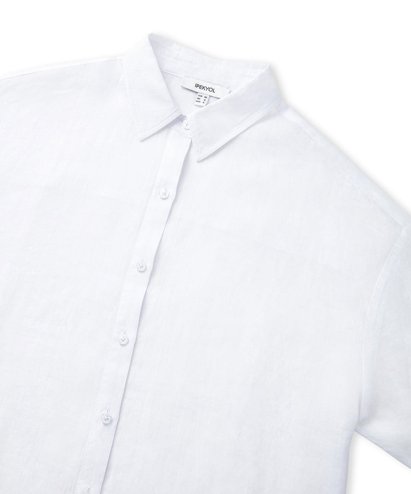 Ipekyol Loose Fit Linen Shirt White