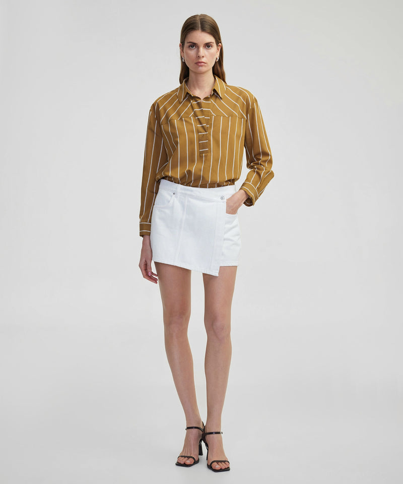 Ipekyol Striped Shirt Tobacco