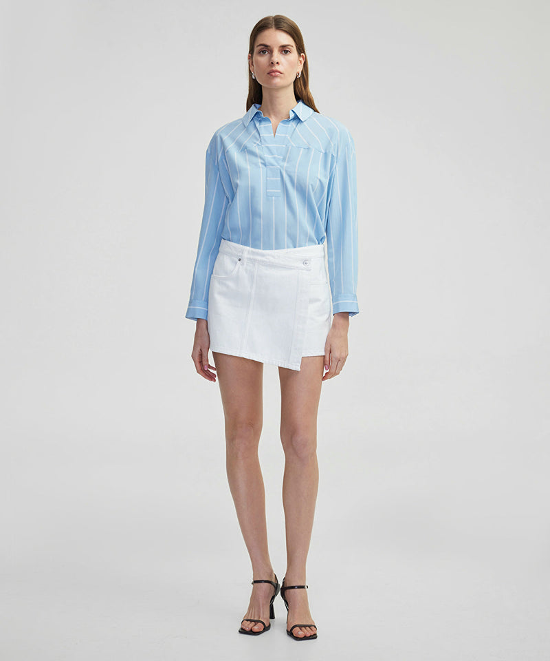 Ipekyol Striped Shirt Blue