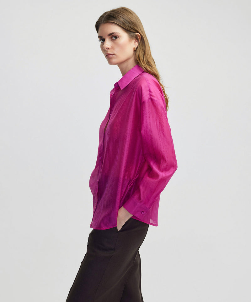 Ipekyol Off Shoulder Shirt Fuchsia