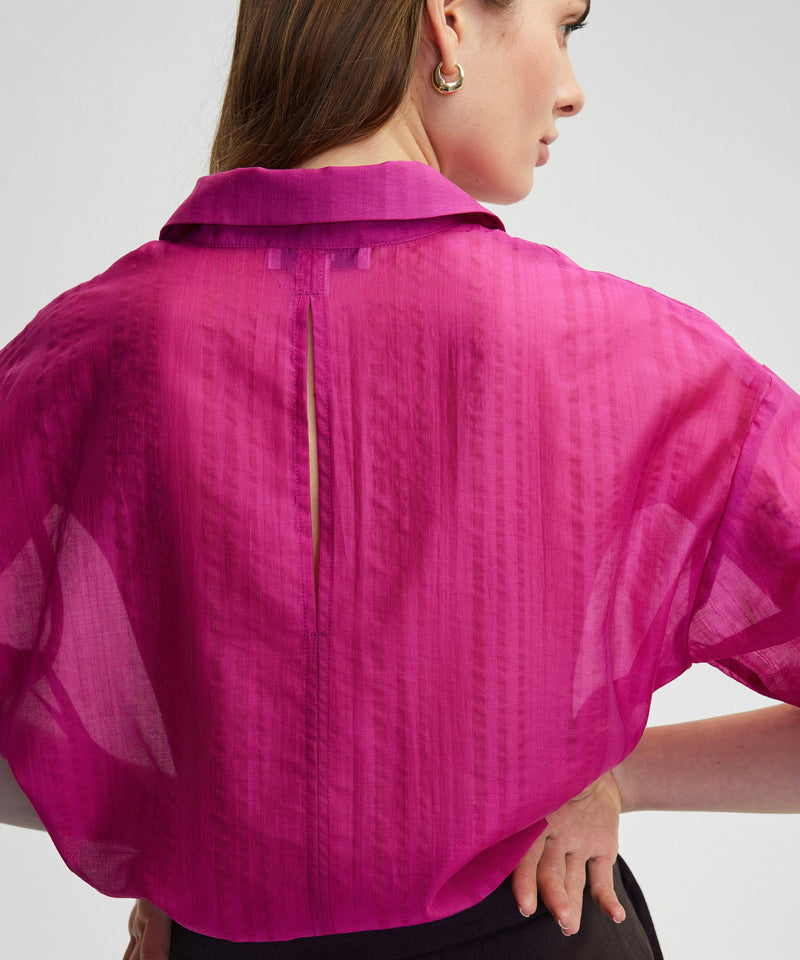 Ipekyol Off Shoulder Shirt Fuchsia