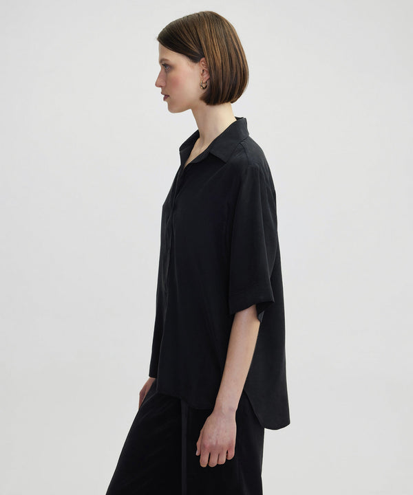 Ipekyol Relaxed Fit Basic Shirt Black