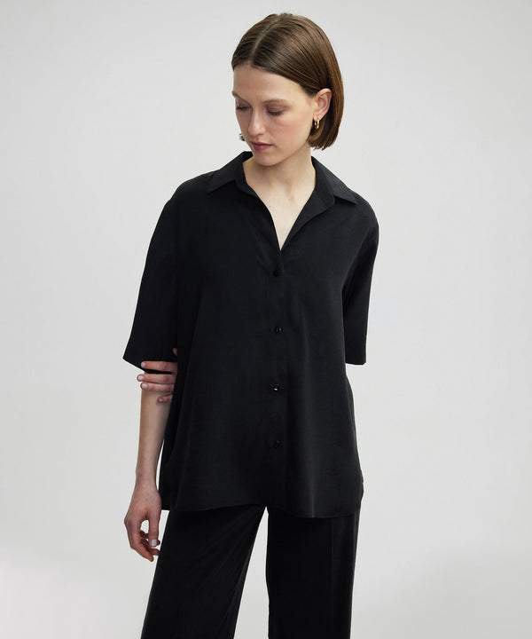 Ipekyol Relaxed Fit Basic Shirt Black