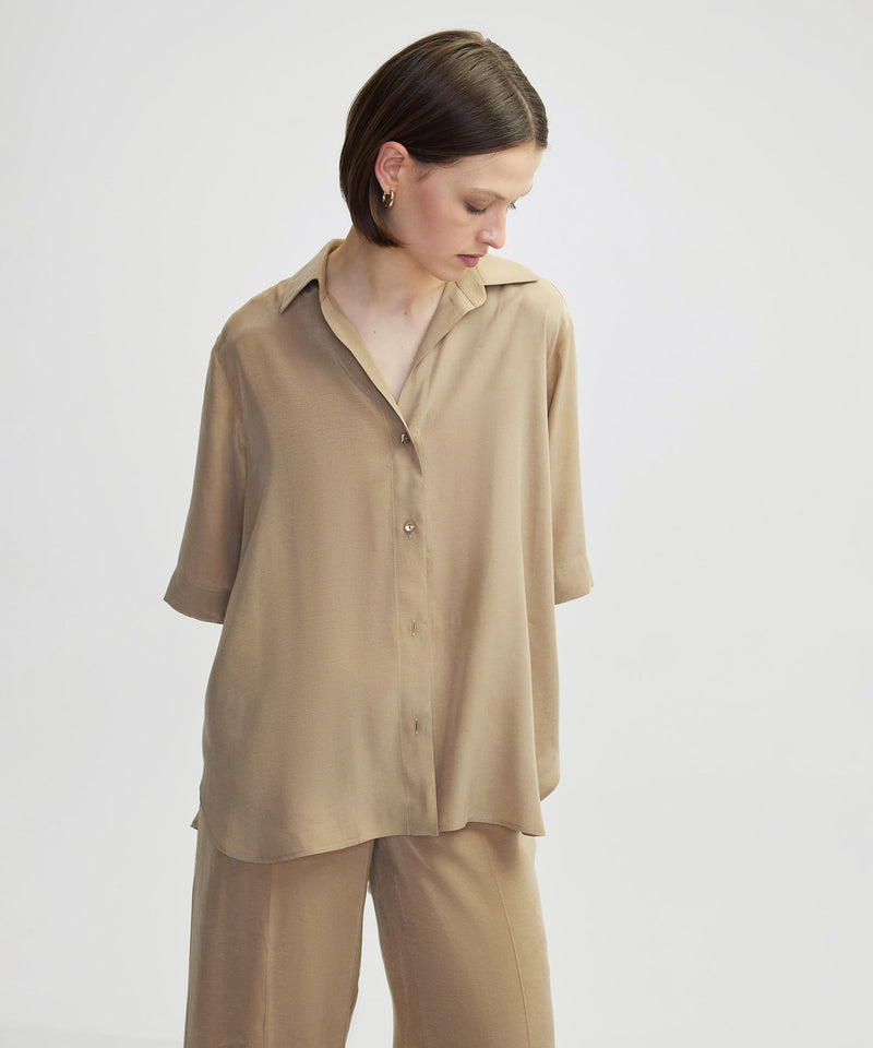 Ipekyol Relaxed Fit Basic Shirt Natural