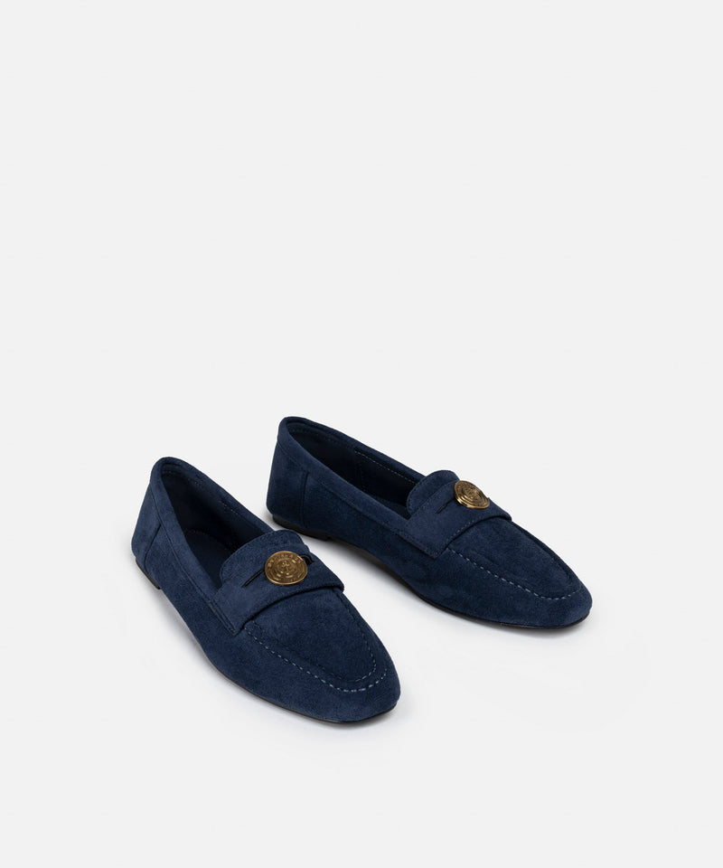 Ipekyol Suede Textured Shoes Navy