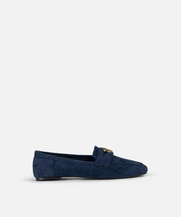 Ipekyol Suede Textured Shoes Navy