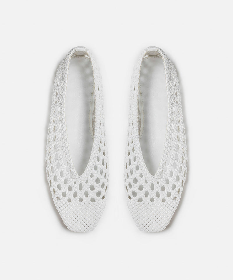 Ipekyol Knitted Textured Ballerina White