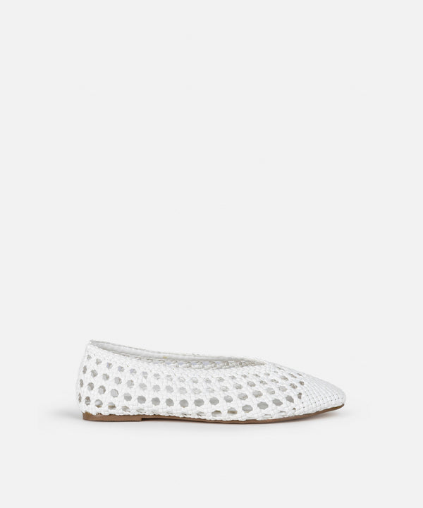 Ipekyol Knitted Textured Ballerina White