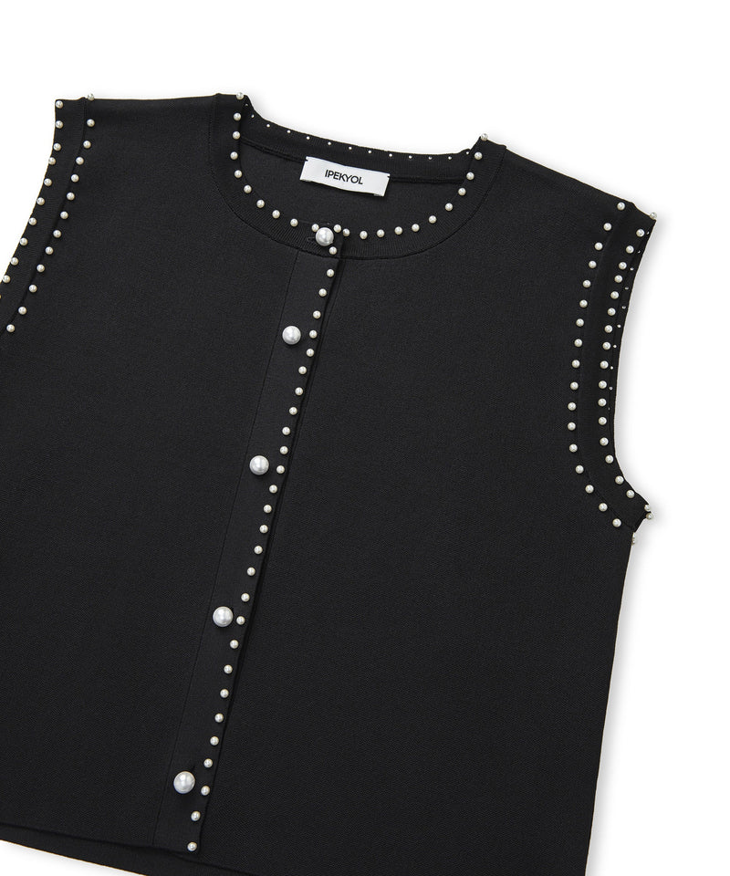 Ipekyol Faux Pearl Accessory Knitwear Black