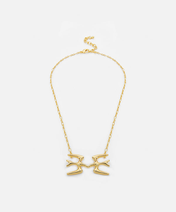 Ipekyol Bird Figured Necklace Gold